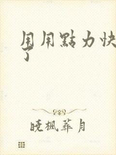 用用点力快要到了