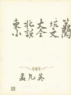 东北大坑第二部小说全文阅读