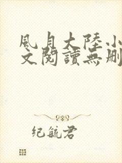 风月大陆小说全文阅读无删减