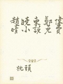 赵晓东郑伟吴雪晴小说免费阅读