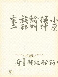 家族轮换小说第二部叫什么名字