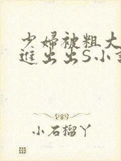 少妇被粗大猛进进出出S小说