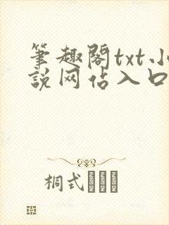 笔趣阁txt小说网站入口
