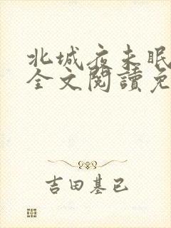 北城夜未眠小说全文阅读免费