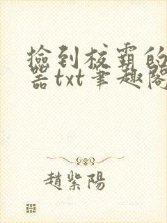 捡到校霸的遥控器txt笔趣阁