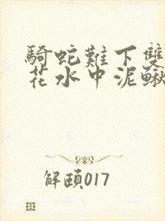 骑蛇难下双金银花水中泥鳅