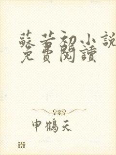 苏若初小说全文免费阅读