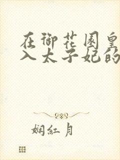 在御花园皇上进入太子妃的小说