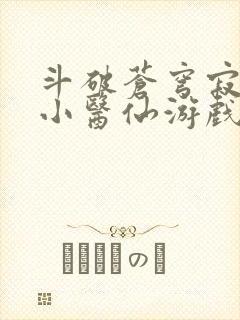 斗破苍穹寂寞的小医仙游戏世界