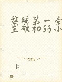 系统第一章给宿主破初的小说