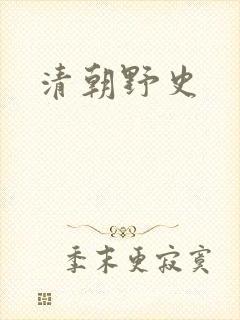 清朝野史