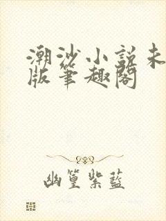 潮沙小说未删减版笔趣阁