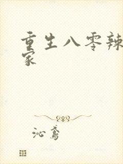 重生八零辣妻当家