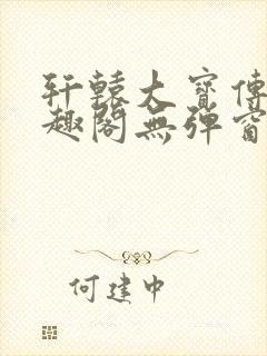 轩辕大宝传奇笔趣阁无弹窗