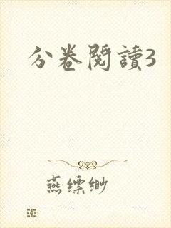 分卷阅读3