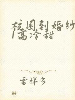 校园到婚纱1V1高冷甜