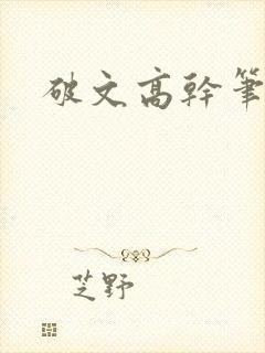 破文高干笔趣阁