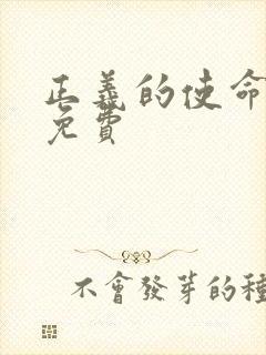 正义的使命全文免费