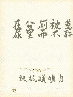 在公厕被万人C尿里面不许漏出来