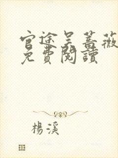 官途吴蔷薇全文免费阅读