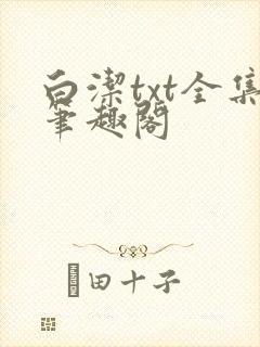 白洁txt全集笔趣阁