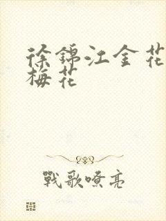 徐锦江金花瓶楷梅花