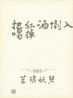 把红酒倒入b里喝掉