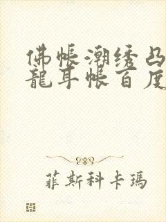 佛帐潮绣凸浮双龙耳帐百度云