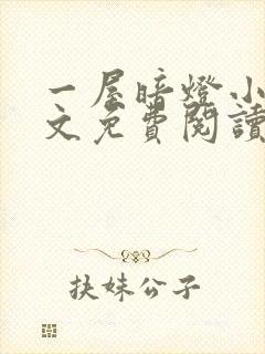 一屋暗灯小说全文免费阅读