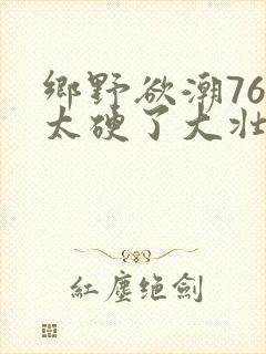 乡野欲潮76章太硬了大壮下载