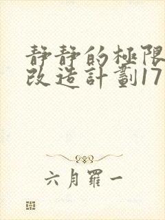 静静的极限自我改造计划17