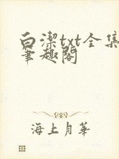 白洁txt全集笔趣阁