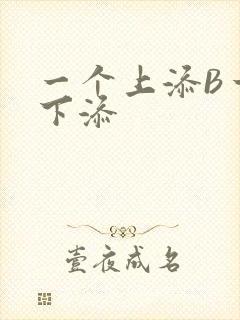 一个上添B一个下添