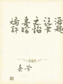 娇妻之泛海之舟许晗怡笔趣阁