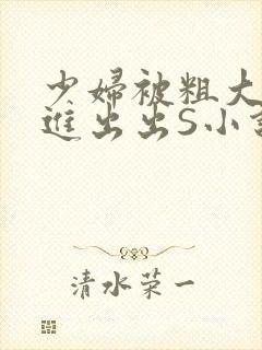 少妇被粗大猛进进出出S小说