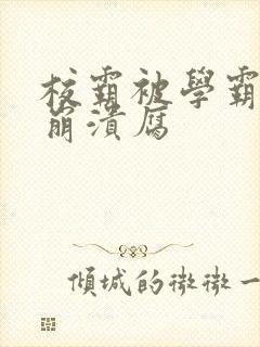 校霸被学霸玩到崩溃腐