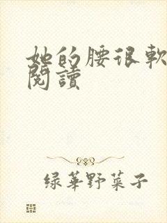 她的腰很软全文阅读