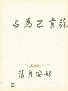 占为己有苏静初