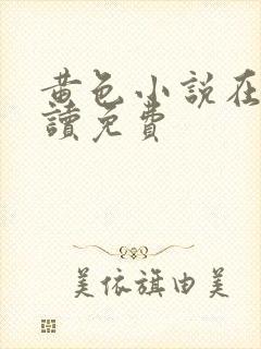 黄色小说在线阅读免费