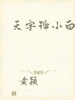 天字号小白脸