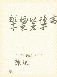 离婚以后高干 耳东兔子