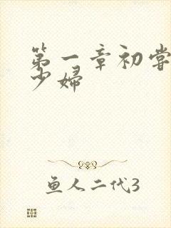 第一章初尝极品少妇