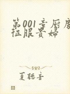 第001章厨房征服贵妇