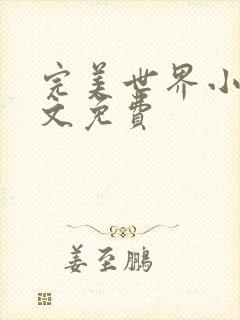 完美世界小说全文免费