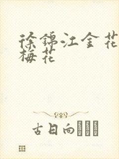 徐锦江金花瓶楷梅花