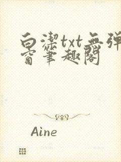 白洁txt无弹窗笔趣阁