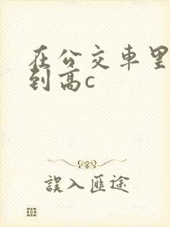 在公交车里c弄到高c