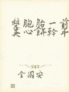 双胞胎一前一后夹心饼干年下