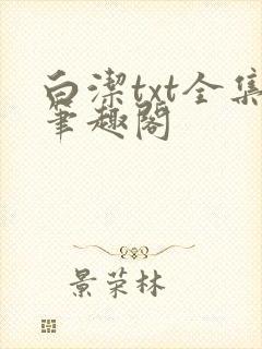白洁txt全集笔趣阁
