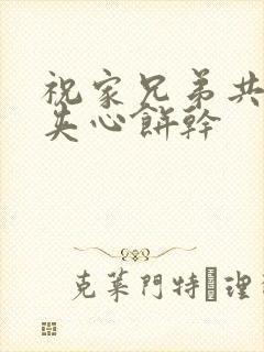 祝家兄弟共享后夹心饼干